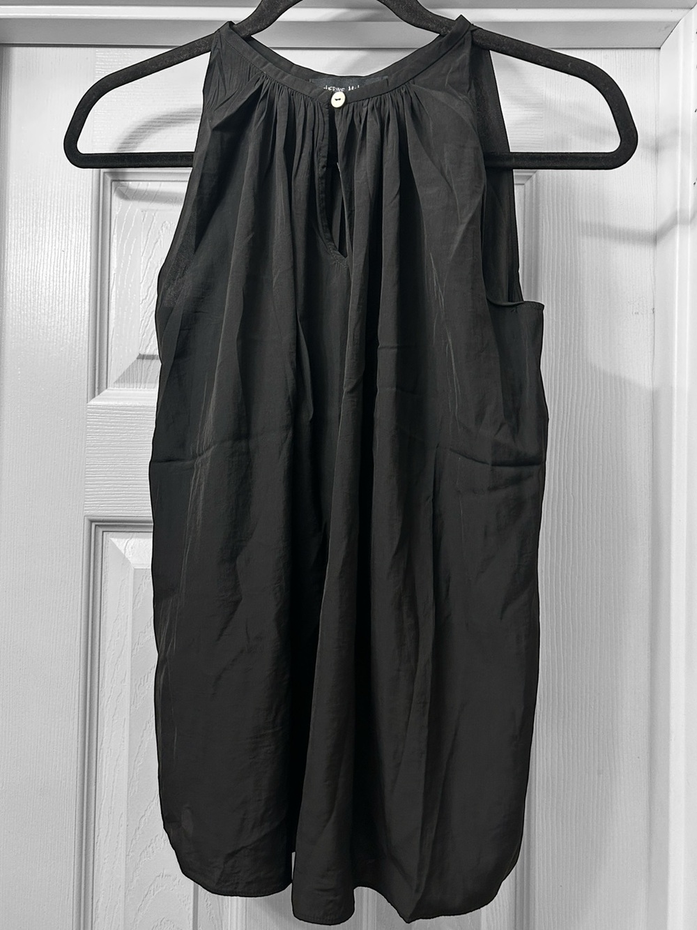 New! Catherine Malandrino Sleeveless Halter Keyhole Neck Blouse